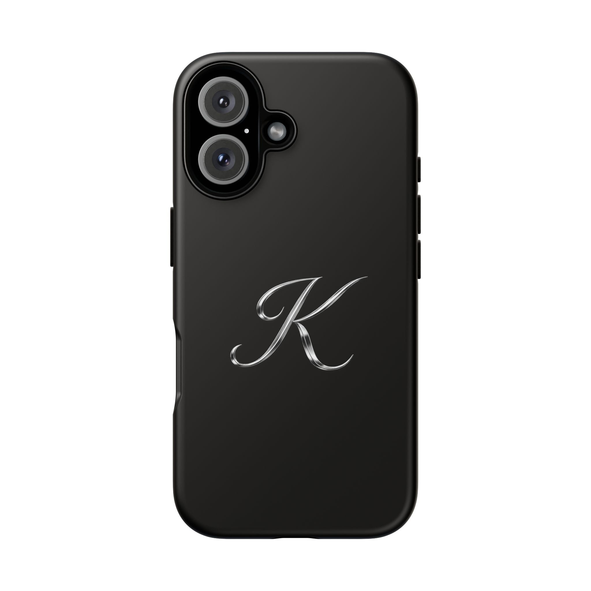 Signature K Tough Phone Case – Sleek Black Protective Cover