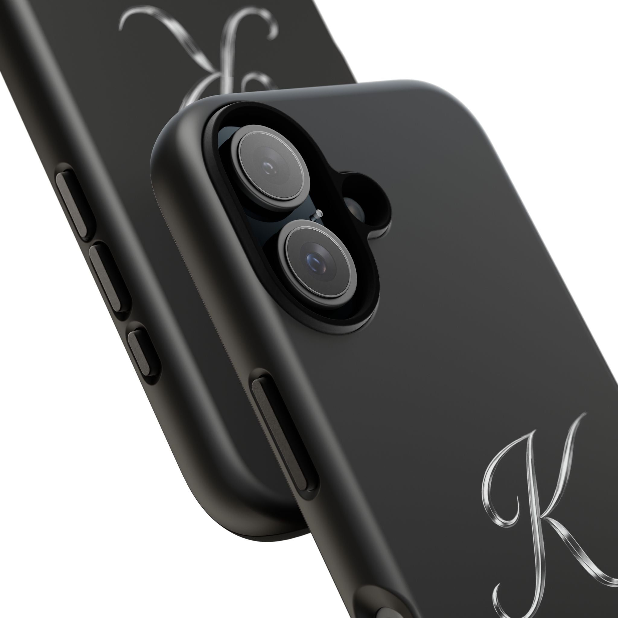 Signature K Tough Phone Case – Sleek Black Protective Cover