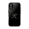 Signature K Tough Phone Case – Sleek Black Protective Cover