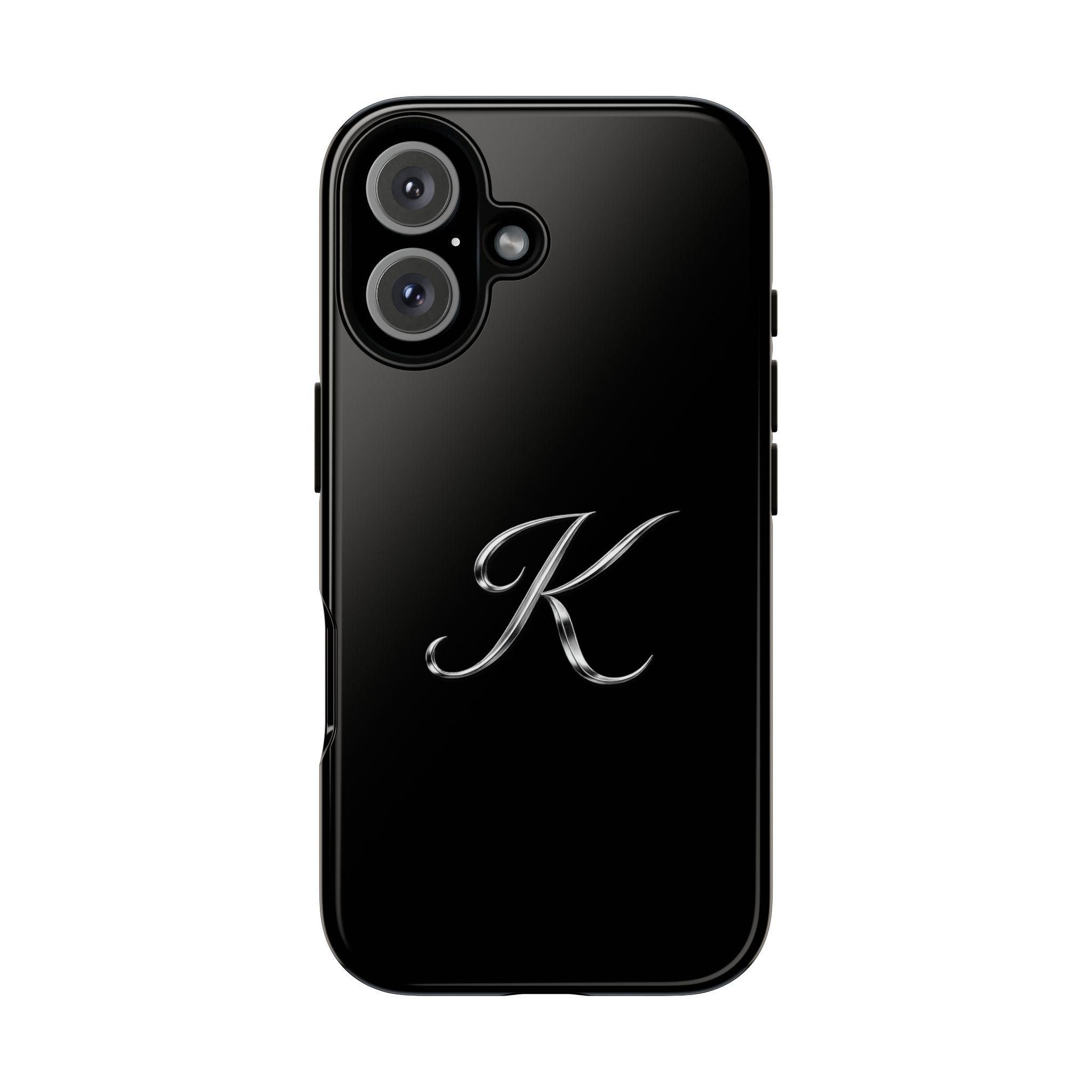 Signature K Tough Phone Case – Sleek Black Protective Cover