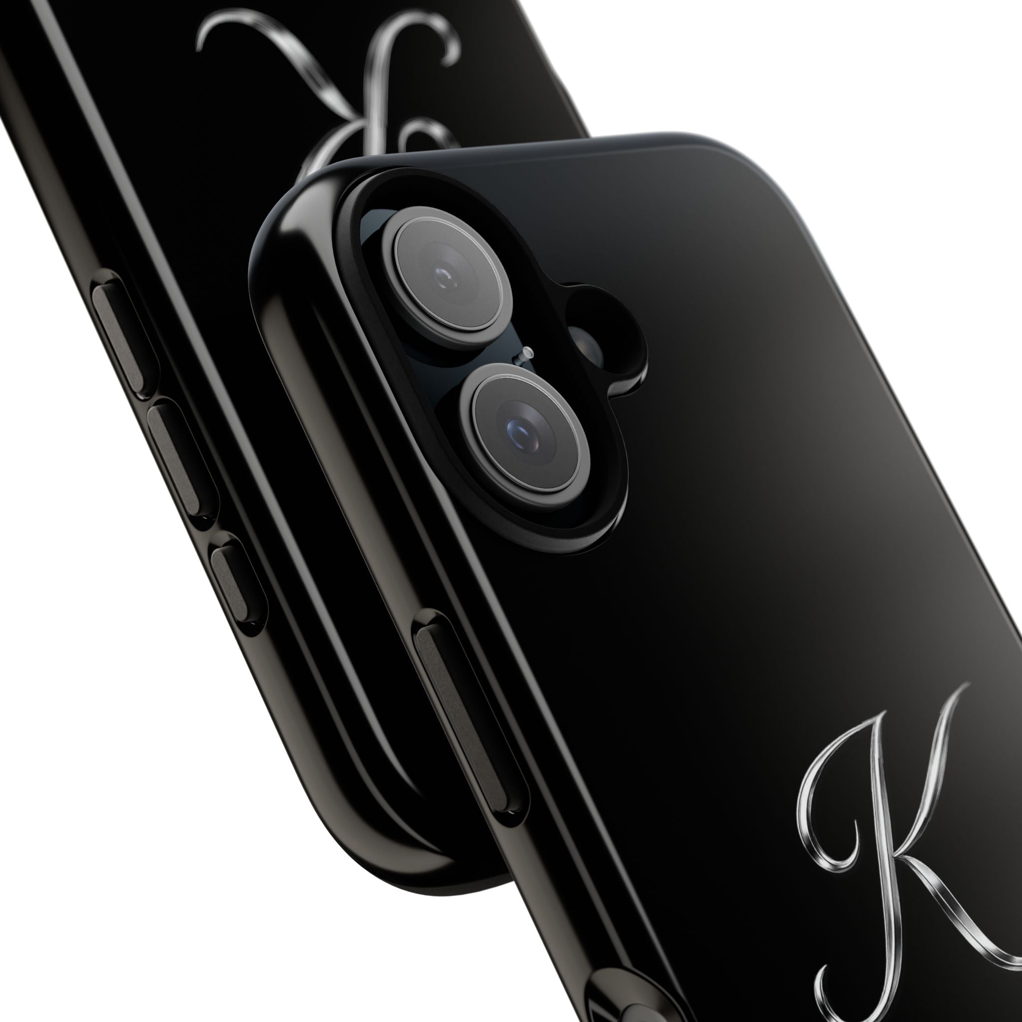Signature K Tough Phone Case – Sleek Black Protective Cover