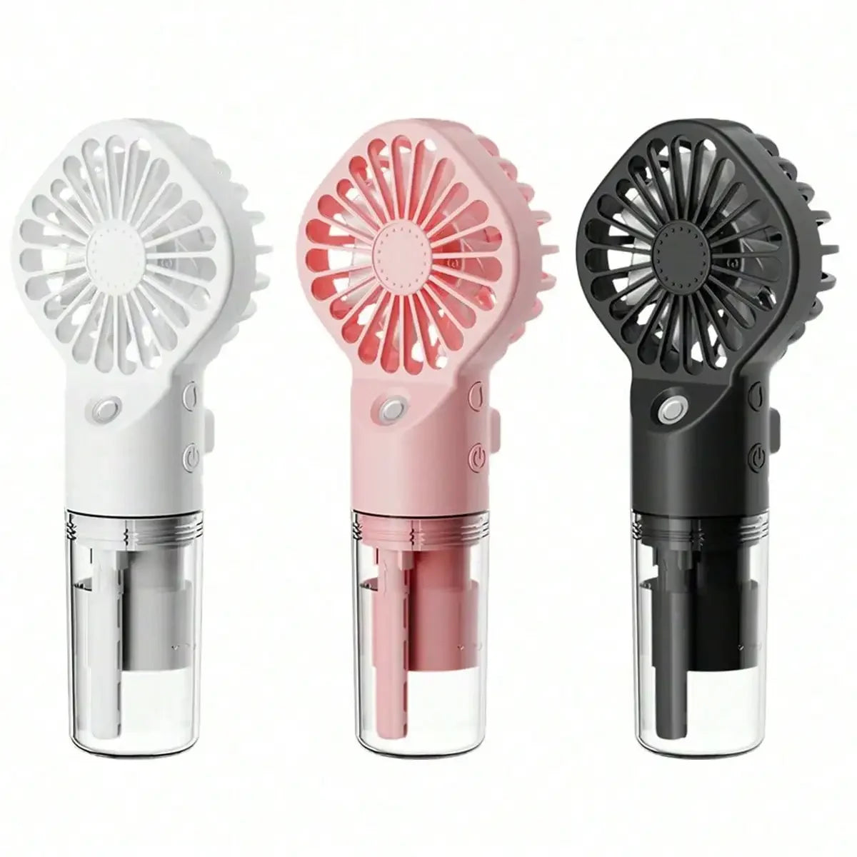 Portable Mist Fan - Handheld Mini Rechargeable, 4 Wind Speeds, With Water Mist - Suitable For Travel, Camping, Outdoor, Home, Of